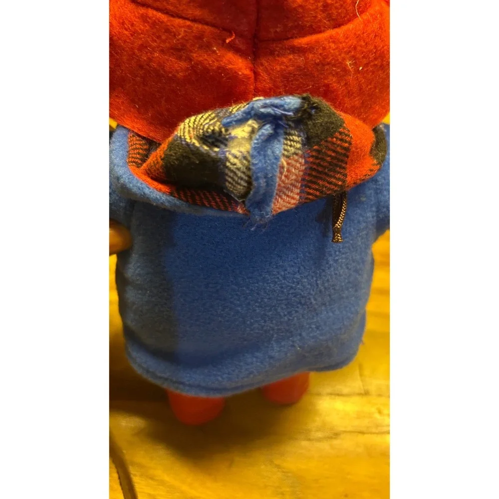 2018‎ Paddington Bear Plush Toy Blue Coat Red Boots Hat Classic Stuffed Animal